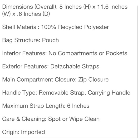 🌟 Stoney Clover Lane x Target Light Yellow STUFF Flat Pouch 🌟 - Picture 8 of 8